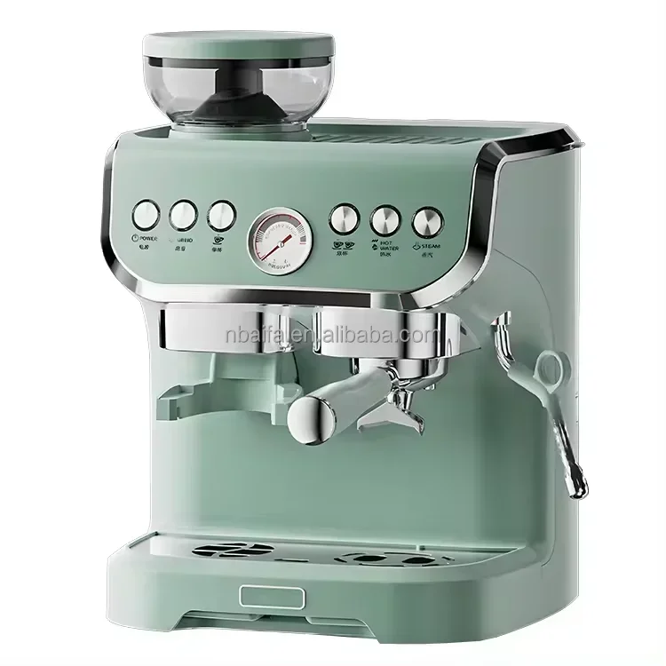 20 bar Residential Commercial Home Coffee Machine Espresso  Cappuccino Coffee Maker with Milk Frother Coffee Grinder