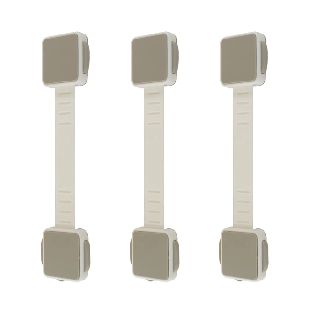 

3 Pcs Safety Locks Anti-pinch Child Proof Cabinet Fridge Door Refrigerator Toddlers Install Prevent Injury Baby