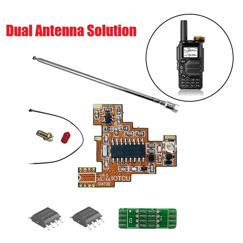 Système multiple à puce Vpig FPC Tech pour Quansheng, réception de bande complète et latérale simple, ondes courtes HF, 2x2m, UVK5, K6, SI4732