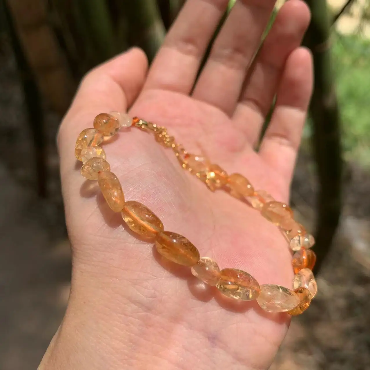 Natural Citrine Bracelet Yellow Stone Irregular Jewelry Wholesale Design Handmade GEM Beads Healing Women Jewelry Gifts