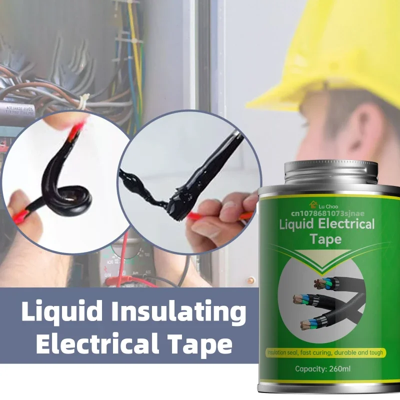 260ML Liquid Electrical Tape Insulation Tape Waterproof Repair Rubber Wire & Cable Insulation Paste Fixed Wiring Adhesive