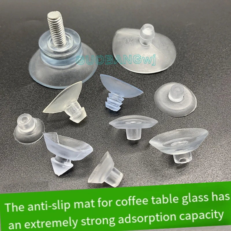 

Window/Table/glass Strong Suckers Suction Cups Pads Screw Suction Cups Clear Rubber Mushroom Sucker Pads Hook 4/5~70Pcs