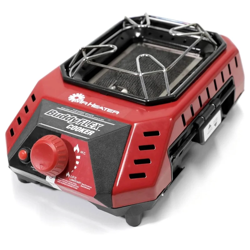 Portable Propane Gas Cooker 5000-11000 BTU Outdoor Cooking Burner Quick Connect Hose Heavy Duty Grate Easy Clean Ideal Camping