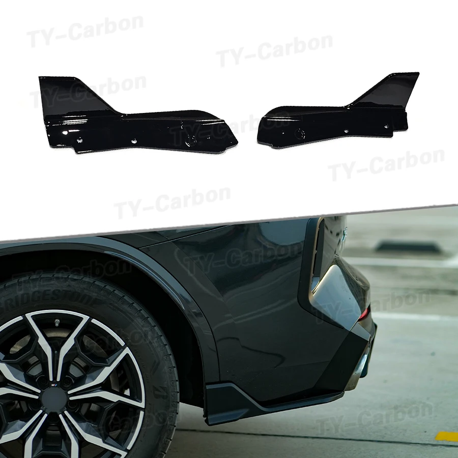 VTEN Heckstoßstangen-Seitensplitter für BMW X3 iX3 G01 G08 2022-2024 Heckdiffusor Auspuffblenden Splitter Bodykits Tuning