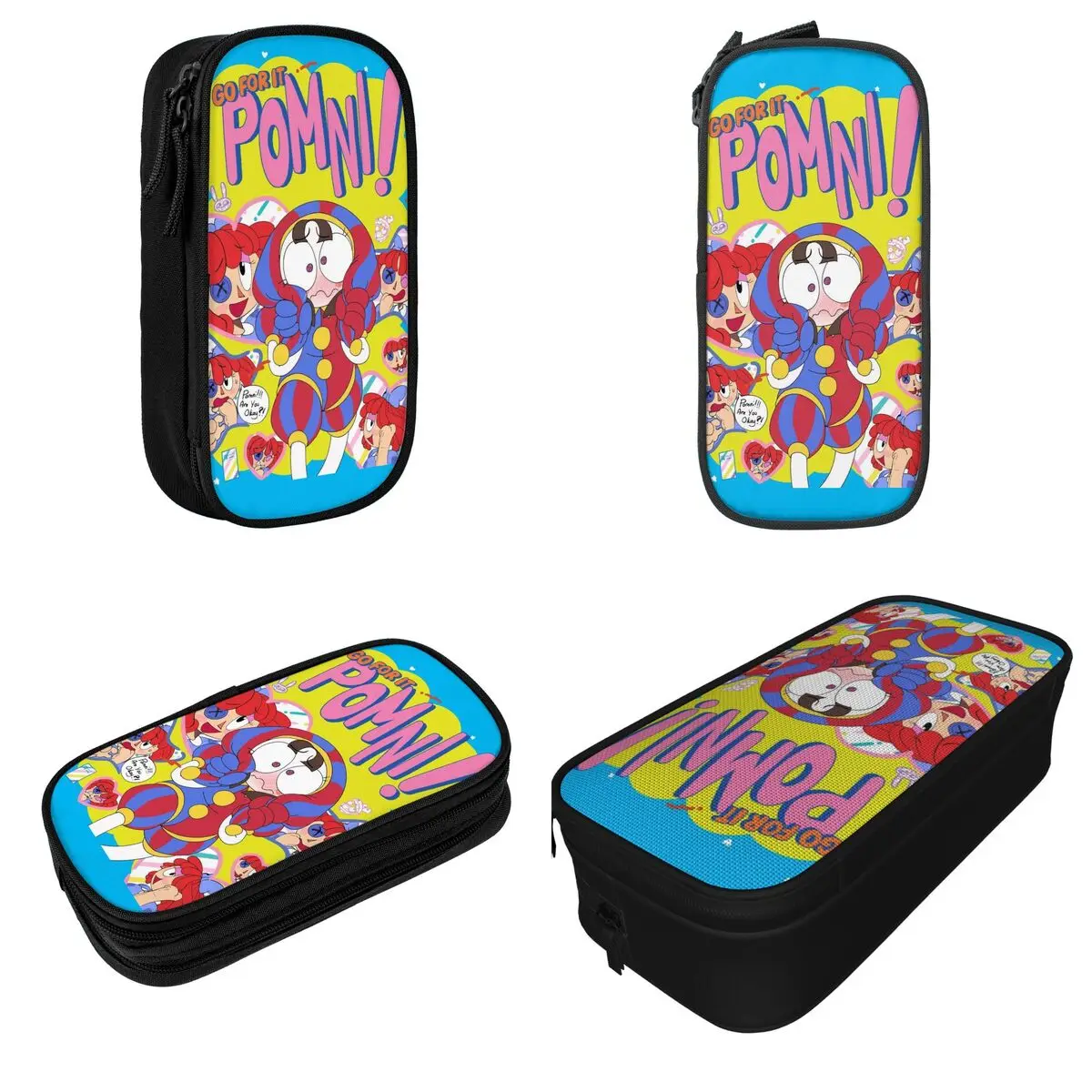 The Amazing Digital Circus Pencil Case Lovely Pen Bag Student Large Storage Office Gifts Pencil Pouch