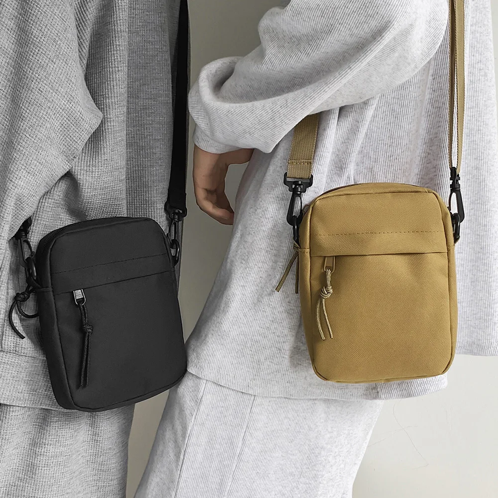 

2025 Oxford Crossbody Bag Small Shoulder Handbag Korean Style Mini Messenger Bag Solid Color Phone Purse Crossbody Square Bags