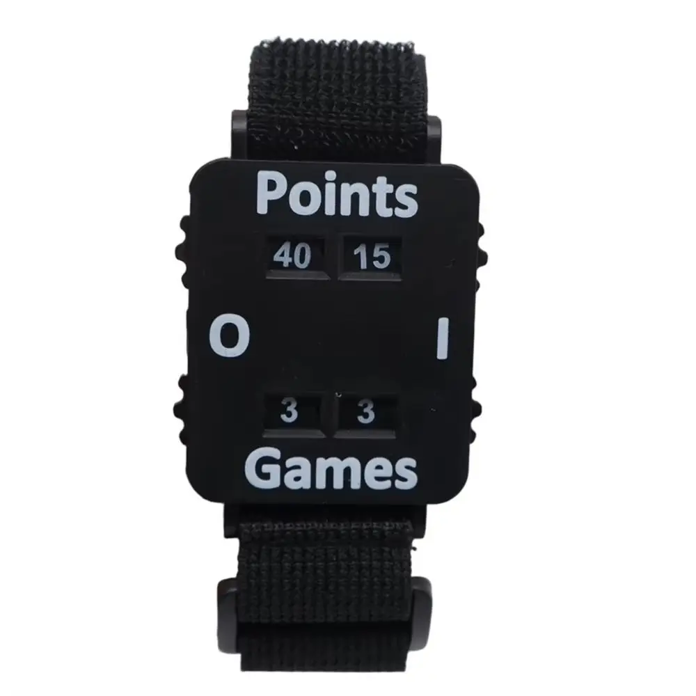 Afbeelding 4: Draagbare tennisscoremeter Verstelbare polsband Lichtgewicht scoremeter Polsband Duidelijk display Groot scherm Polsscoreteller