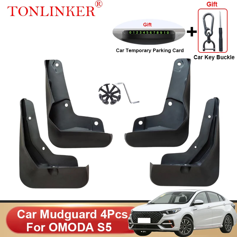 

TONLINKER Car Mudguard For Chery Omoda S5 OMODAS5 2023-Present Mudguards Splash Guards Front Rear Fender Mudflaps Accessories