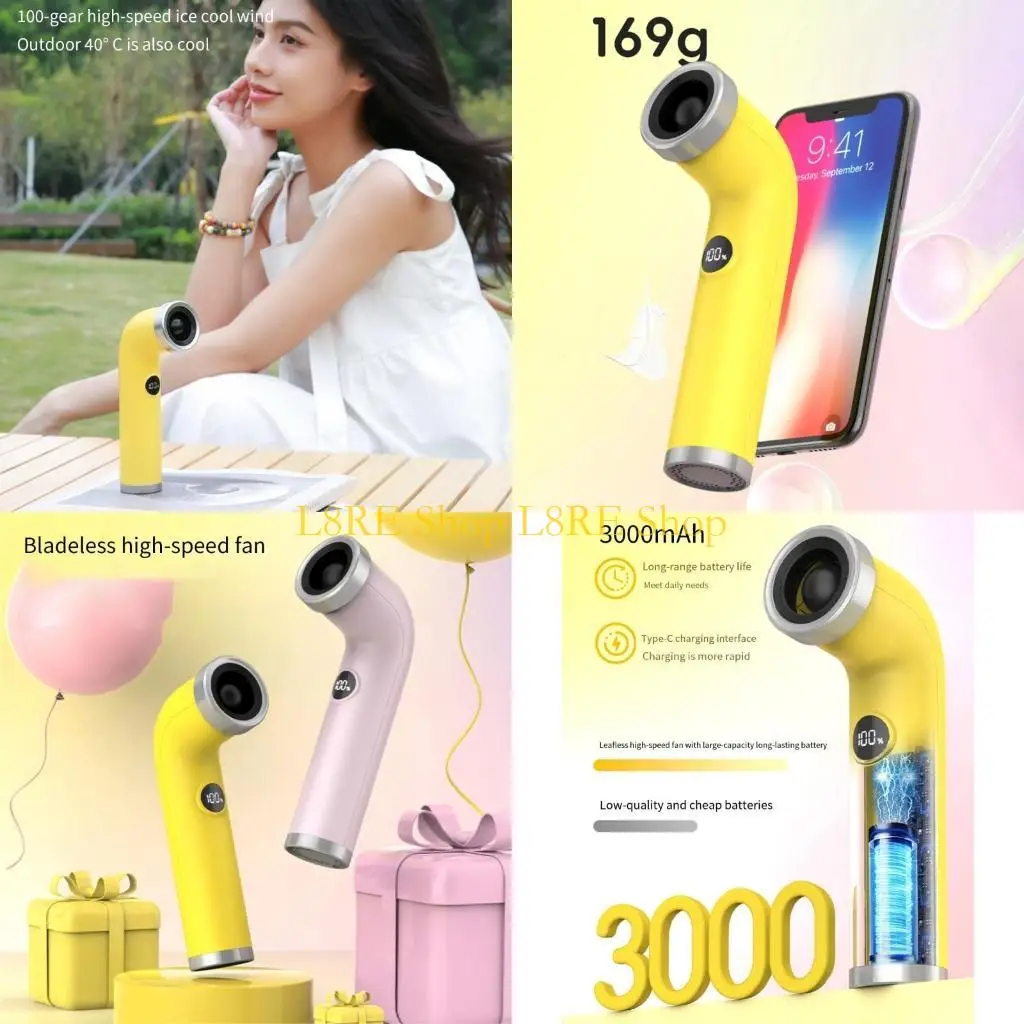 

Portable 3000mah батарея L8RE 3000 мАч с цифровым дисплеем. Регаментированный 100 -скоростный портативный вентилятор охлаждения