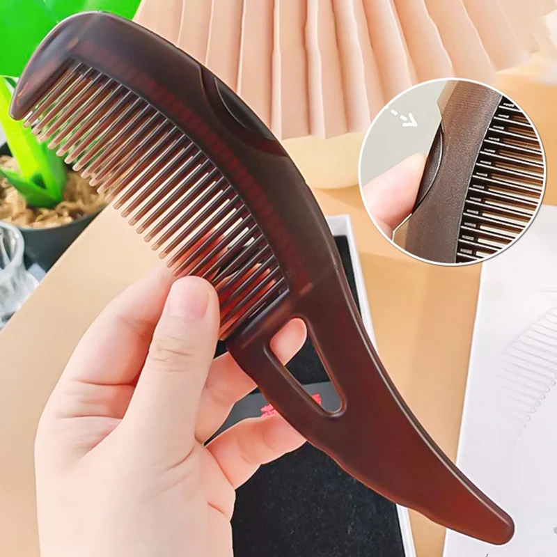 Durable Anti-Dandruff Massage Comb Hairdressing Comb Gift Anti-Static Anti Tangling Hair Brush Hollow Parting Comb Hair Care