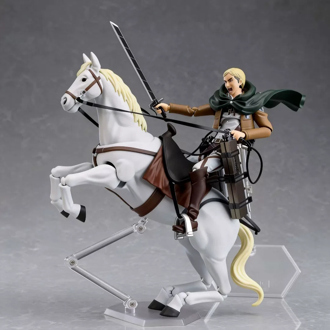 

Figma 446 Attack On Titan Captain Alvin Action Figure Anime Character Model Desktop Ornament Collection Gift For Boys Anime Fans