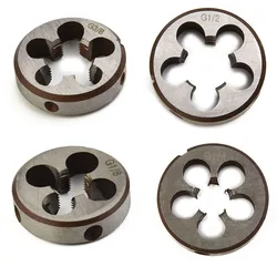 Right Hand Thread Die HSS Pipe Threads Round Dies BSP 1/8 1/4 3/8 1/2 3/4 Size Metal Thread Tool Metric Thread Die