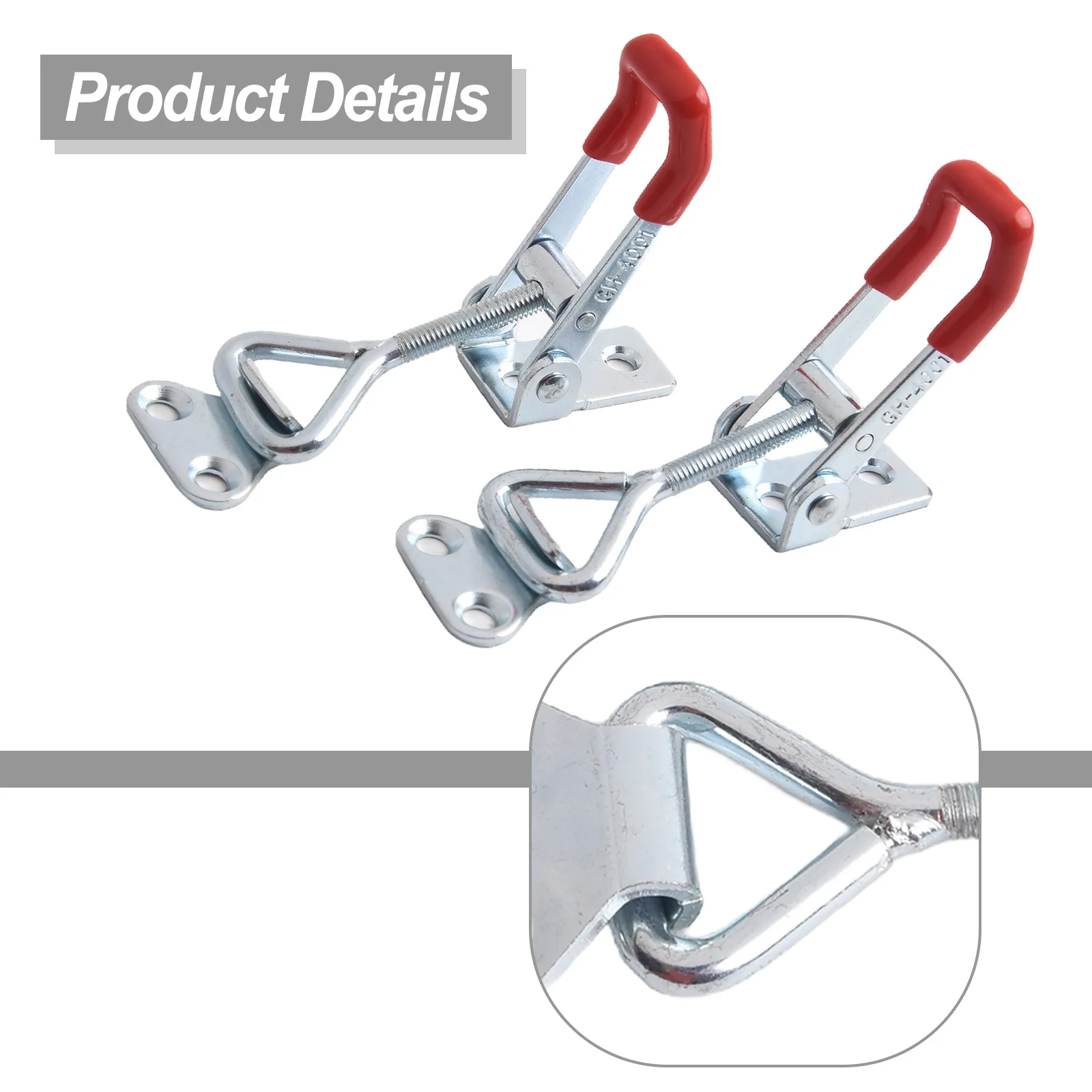 

Set of 2 Industrial Pull Buckle Locks GH4001 Designed for Welding and Jigging Adjustable Mechanism for Enhanced Reliability