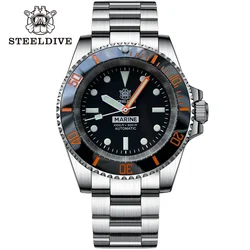 SD1954C Steeldive  2024 Men Mechanical Wristwatch 41mm Stainless Steel Men Watch NH35 Automatic Movement Mens Dive Watch V1