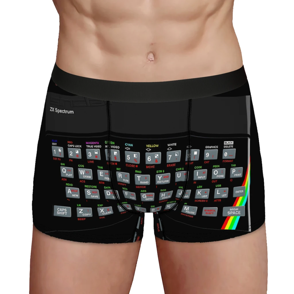 Keyboard ZX Spectrum Underpants Breathbale Panties Men\'s Underwear Sexy Shorts Boxer Briefs