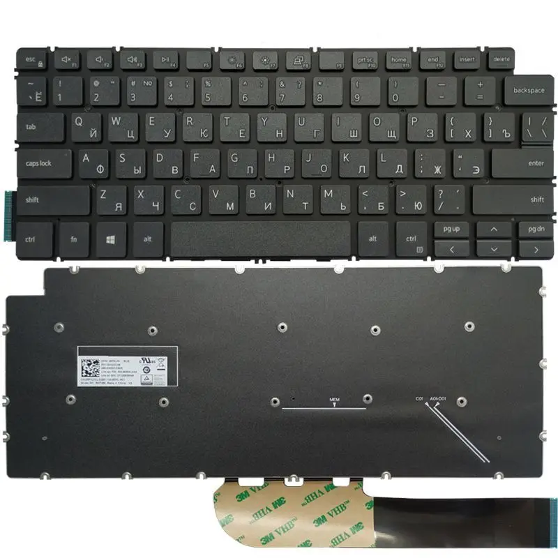 

XIN-Russian-US Laptop Keyboard For DELL Inspiron 14 5490 5494 P42E P83F 5493 5498 7490 7491 Without backlight