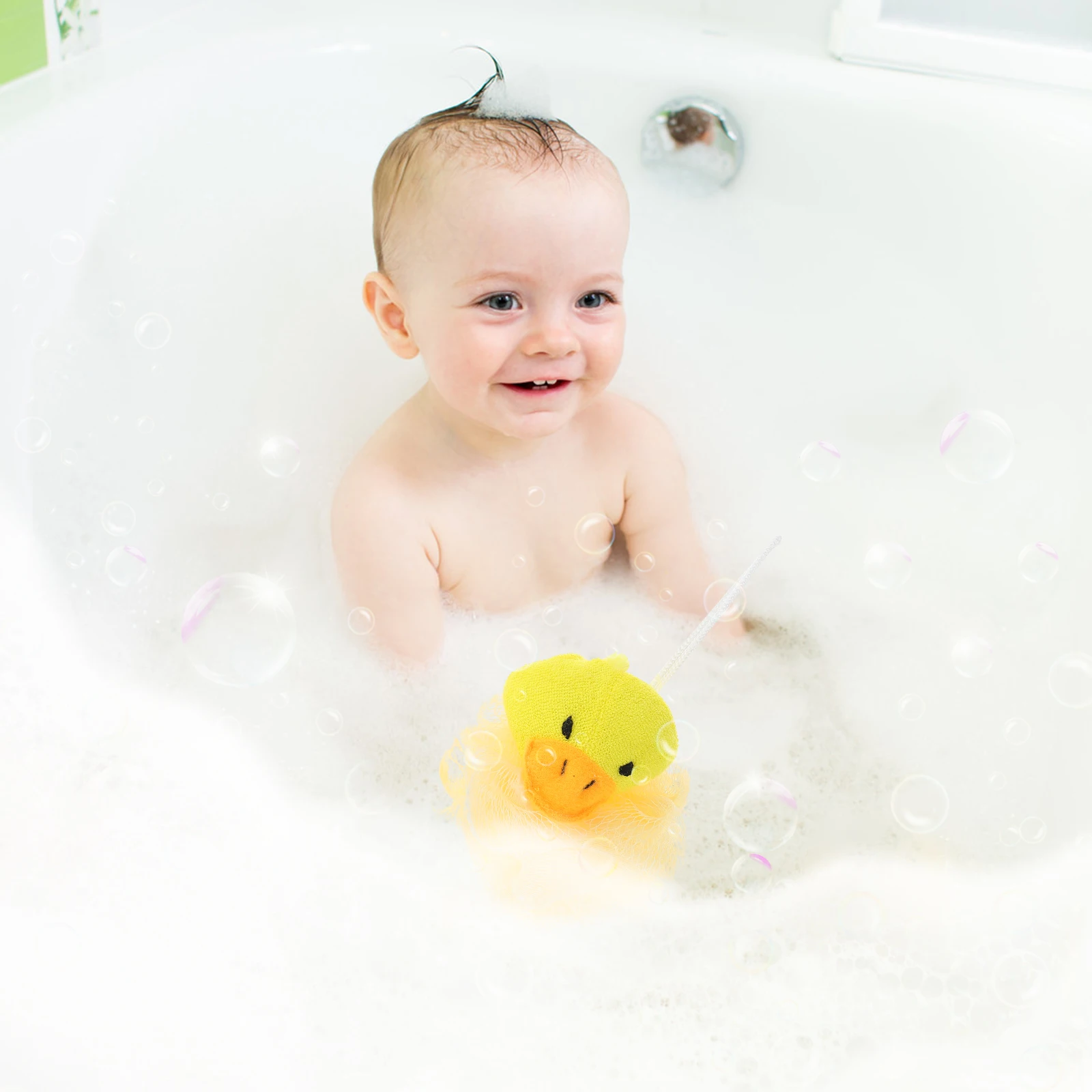 

4pcs Cartoon Bath Ball Sponge Tools Frosted Baby Shower Loofah Sponge Infant Child Easy Clean Body Soft Skin Bath Brush