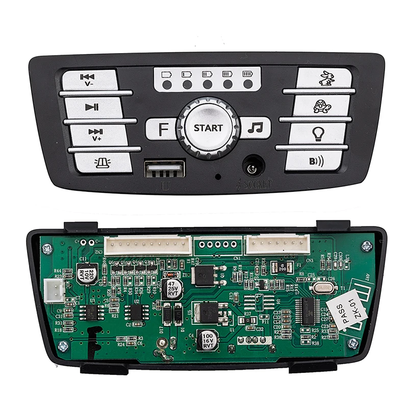 

12V Children's Electric Vehicle 301 Power Supply Central Control Switch Multi-Function Bluetooth Connection Music Pane