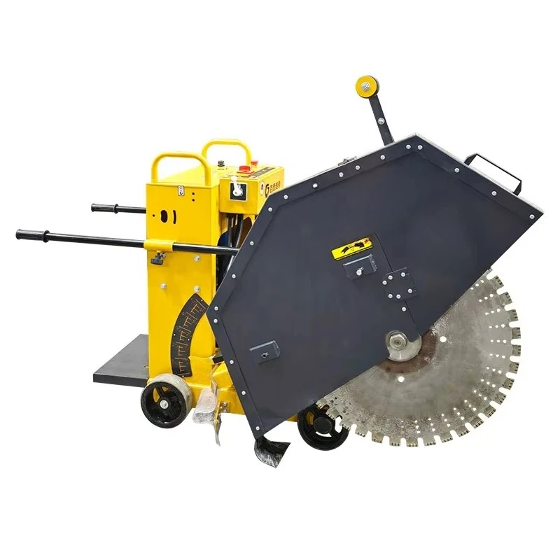 Self-propelled concrete saw for concrete cutting in construction engineering