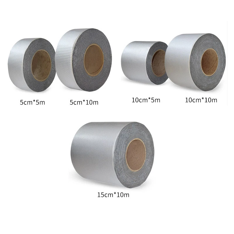 Viền Nhôm Butyl Siêu Cao Su Chống Thấm Nước Băng Keo Tự Dính Cói Sửa Chữa Băng Cho Mái Ống Mắc Ca Siêu Sửa Ống Dẫn