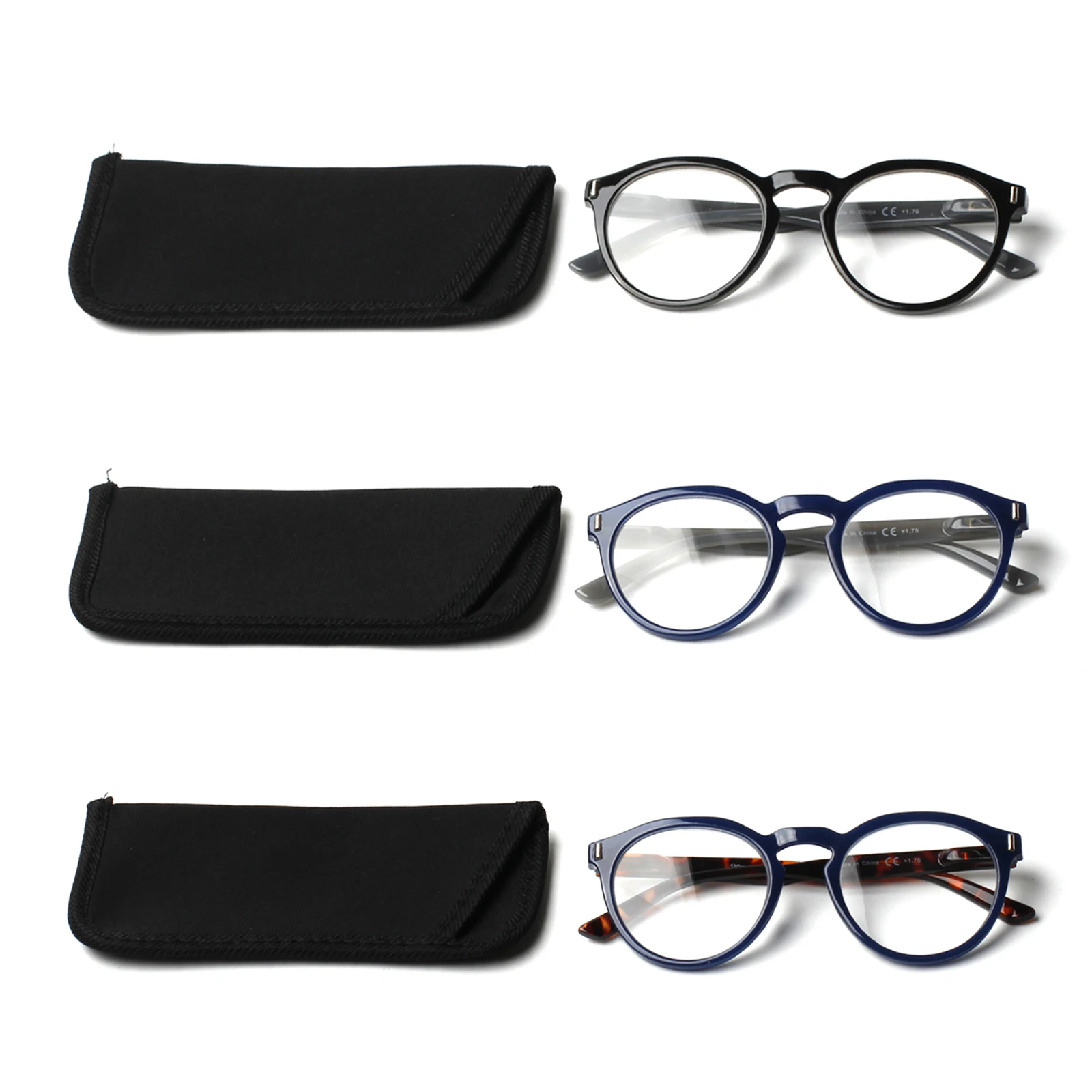 TUREZING-Lunettes de lecture pour femmes et hommes, verres HD, loupes rondes, dioptrie, lunettes pour délinquants, + 1, + 2, + 3, + 4, + 5, + 6