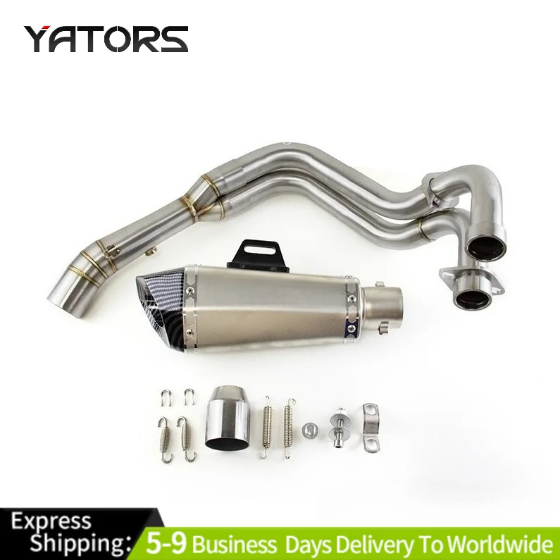 

YZF R7 2021-2025 for Yamaha MT-07 Whole System Exhaust Header Pipe Muffler Tips Exhausts Pipes