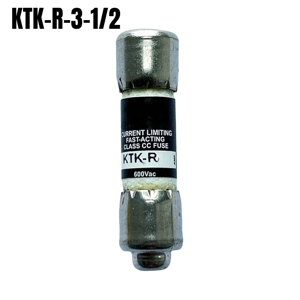 10PCS KTK-R-3-1/2 Fuse, 3.5A 600VAC Class CC Fast Acting Fuse, KTKR3-1/2 KTKR3.5