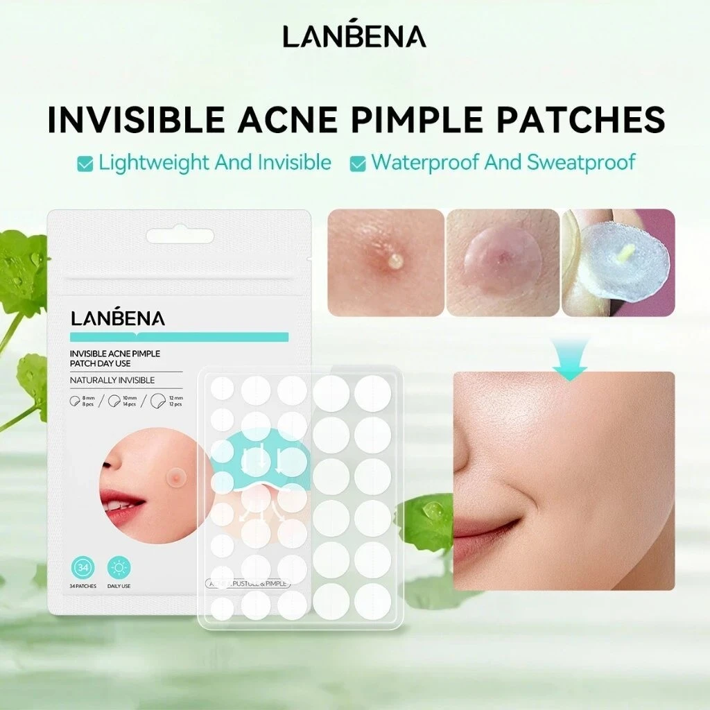 LANBENA Acne Pimple Patch Daily Use and Night Use Invisible Acne Stickers Blemish Treatment Acne Concealer Makeup view 4