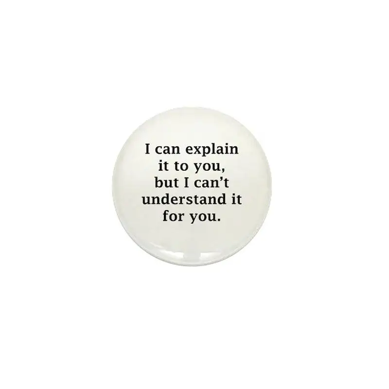 Can Explain It Mini Button Brooch Cartoon Creative Clothes Jewelry Women  Gift Hat Cute Badge Lapel Pin