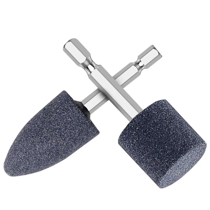 

Classy-Two-Piece Hexagonal Handle Electric Grinding Head Brown Corundum Grinding Head Conical Grinding Head