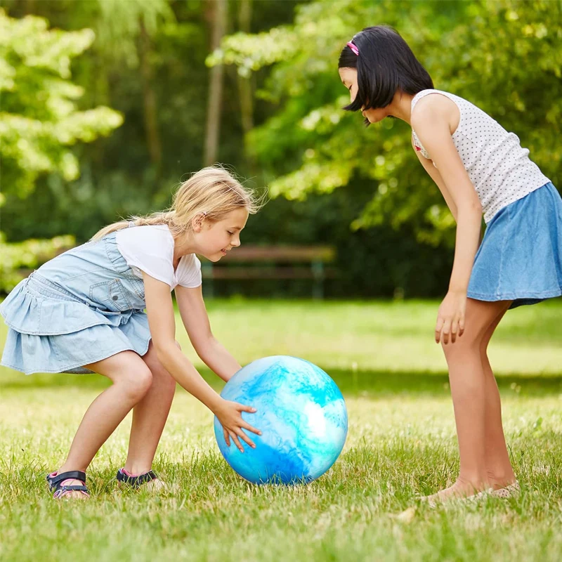 Pelotas hinchables marmoladas, juguetes sensoriales inflables de 12 pulgadas para niños, juegos de fiesta, parque, patio trasero, playa, parque infantil interior y exterior