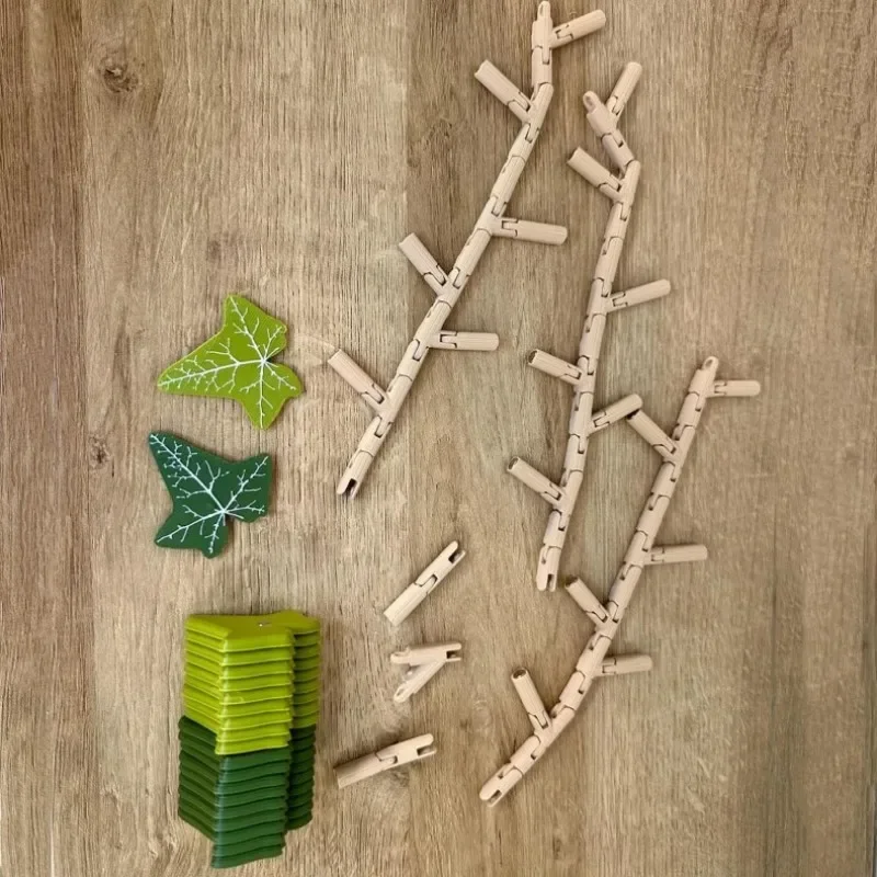 3D Printed Magnetic Ivy Faux Plant Fridge Magnet Strong Absorbent Tree Branch Fridge Sticker Tree Branch Fridge Hanging Ornament