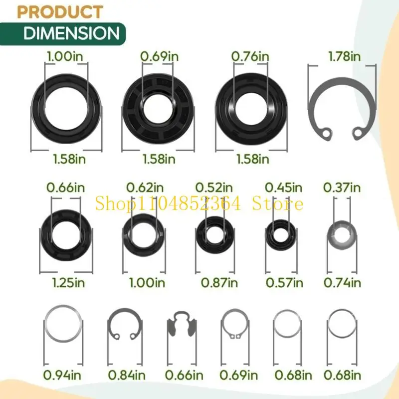 652F مجموعة ختم المعدات الهيدروليكية مجموعة 70853 إصلاح حلقات الاحتفاظ #6