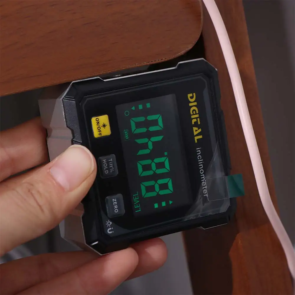 

Four Sided Display Angle Gauge Digital Display Magnetic Suction Angle Gauge 360 Degree Accurate Level Protractor Inclinometer