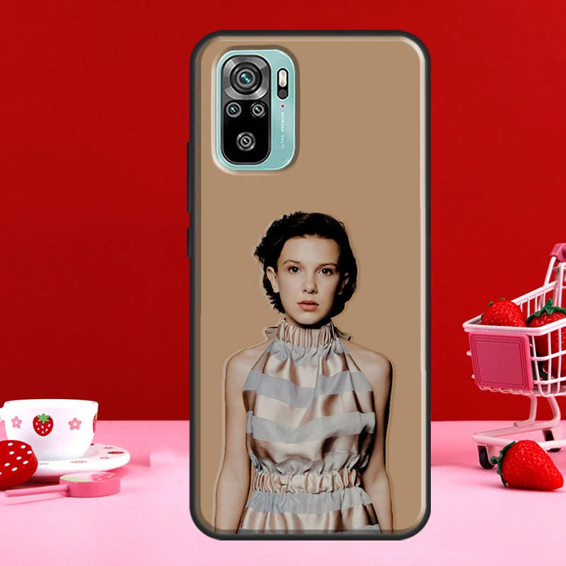 British actor Millie Bobby Brown Case For Xiaomi Redmi 10 9 9A 9C 9T Back Cover For Redmi Note 11 Pro 8 9 10 Pro 9S 10S 11S