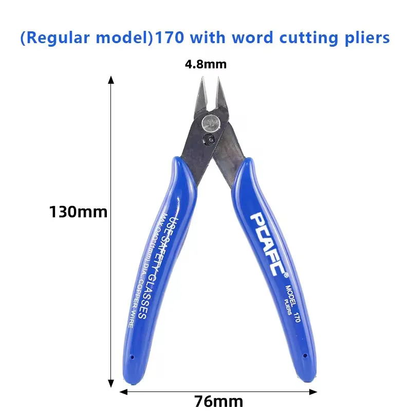1/3/5/10PCS 170 Universal Pliers DIY Electronic Diagonal Side Cutting Nippers Wire Cable Cutter 3D Printer Parts Hand Tools