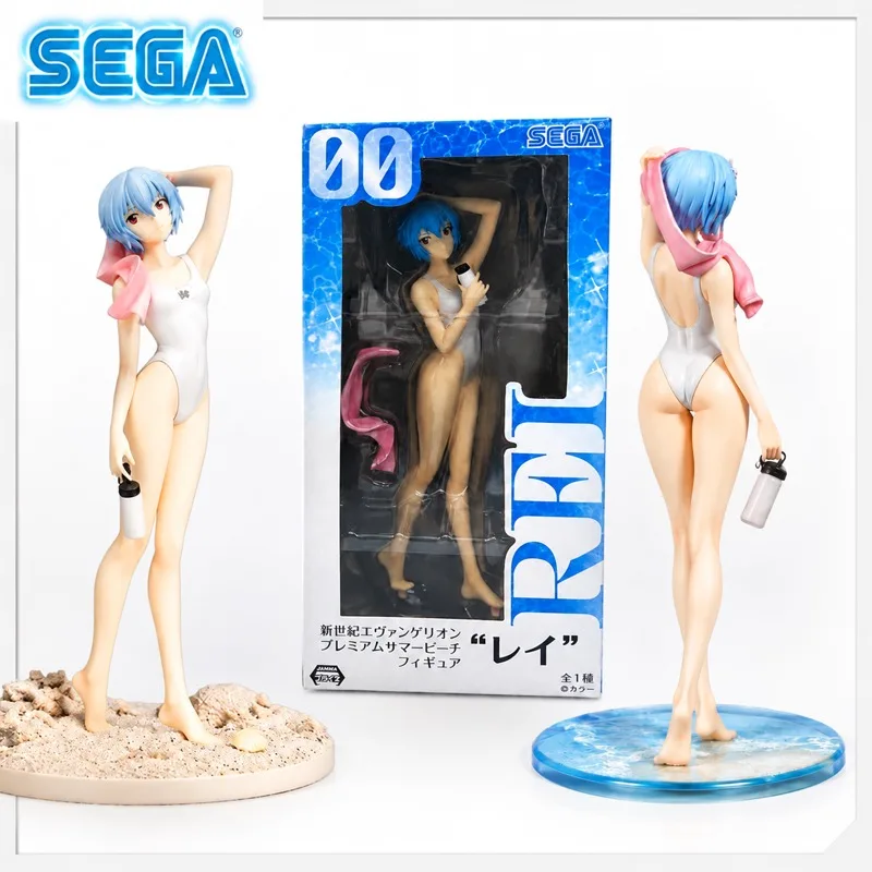 In Stock SEGA Original Sega Neon Genesis Evangelion Ayanami Rei Action Figure Model Doll Brand New Boxed Anime Characters Toys