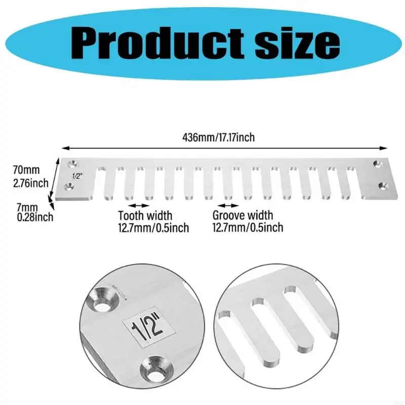 203C 1/2inch Dovetail Template Router Template Kits Template Drawing Kits Woodworking Straight Tenon Milling Cutter Tool