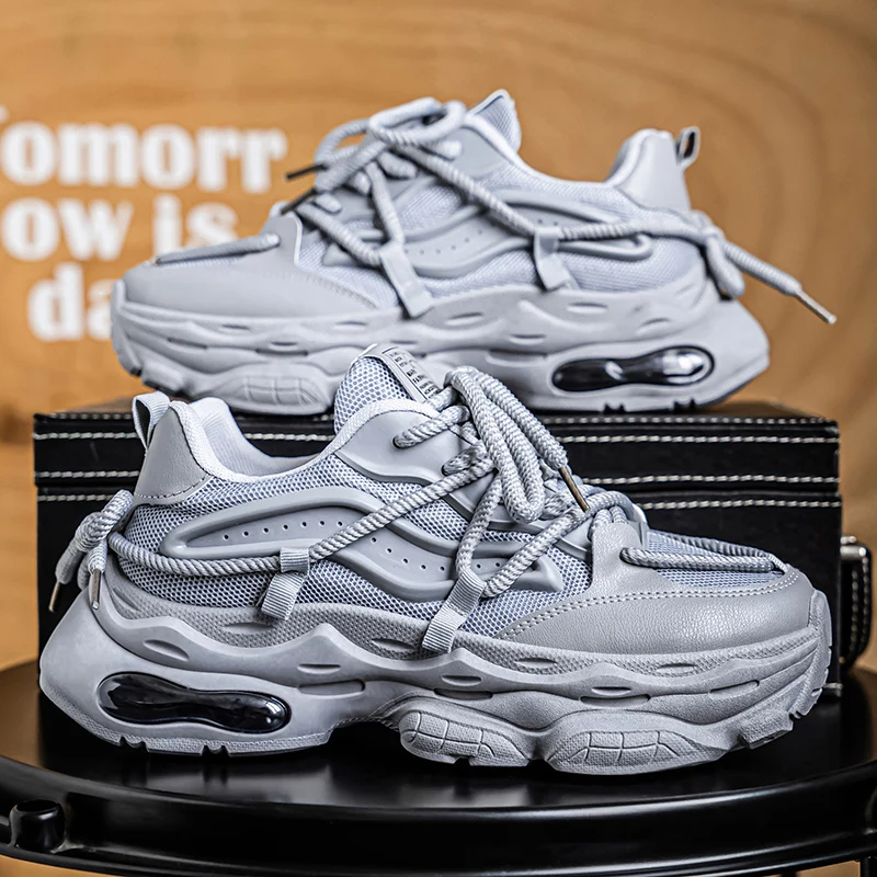Chunky sneakers four season new breathable lightweight comfort outdoor Racing running fashion soft sole casual Speed sports shoe