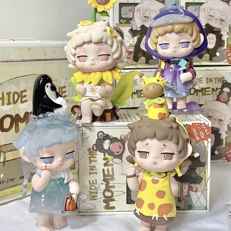 Faya Hide In The Moments Series Blind Box Cute Anime Doll Guess Bag Cute Action Figure Mystery Box Pvc Collectible Model Gifts