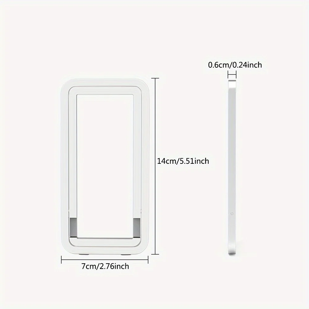 Aluminum Alloy Phone Stand Ultra-Thin Lightweight Portable Foldable Desktop Bedside Table Holder Adjustable Angle for iPhone 17
