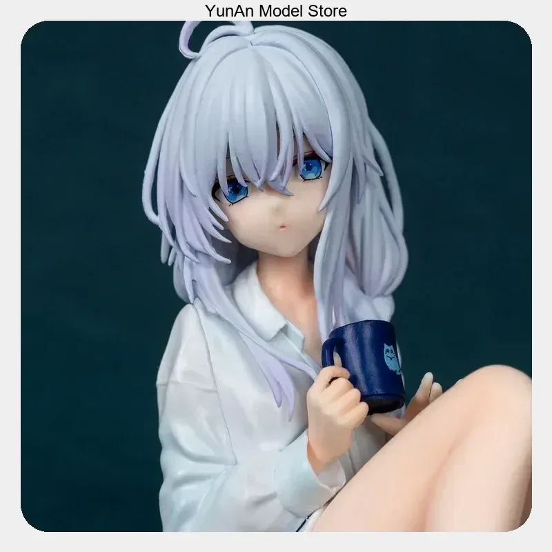 Anime Figure Statue Model Collection Desktop Decoration Ornament 11cm Elaina The Journey Of Elaina Sitting In Pajamas