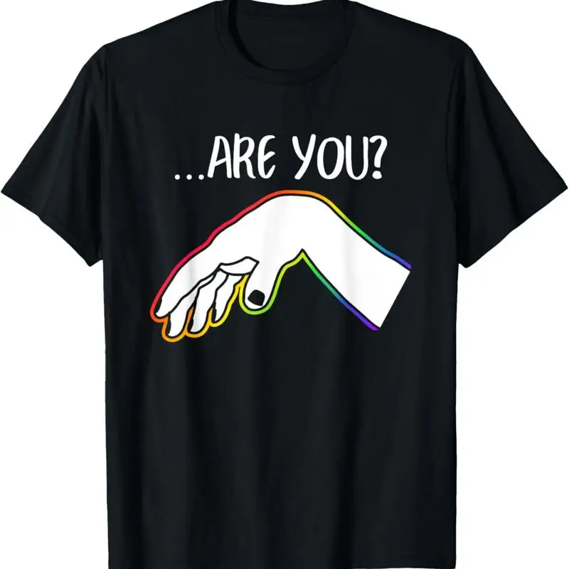 

Футболка с жестом рук Are You Gay Funny Pride