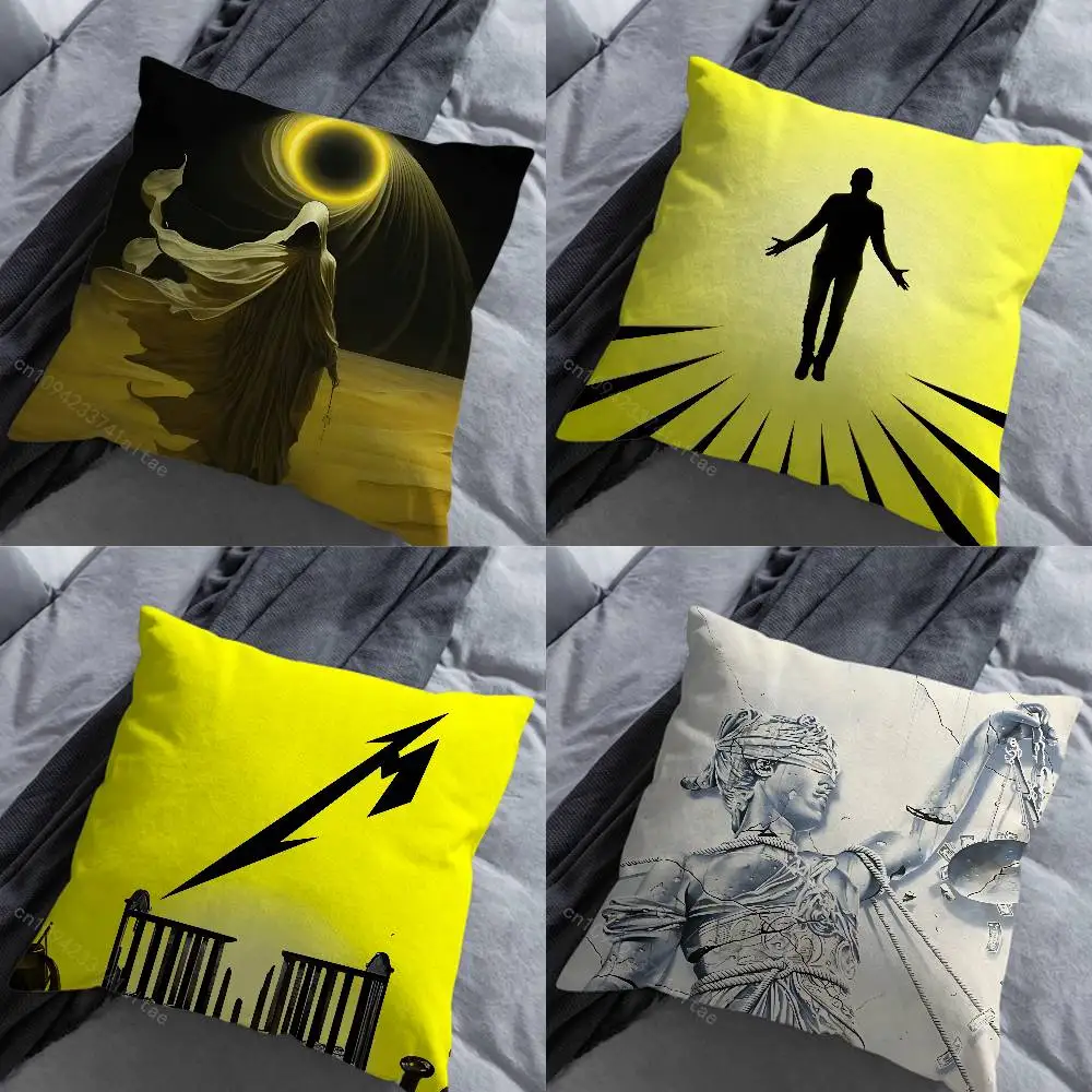 

S-Seasons-M-Metallica Band 72 Throw Pillow Case Living Room Sofa Cushion Cover For Home Bedroom Decoration Protector