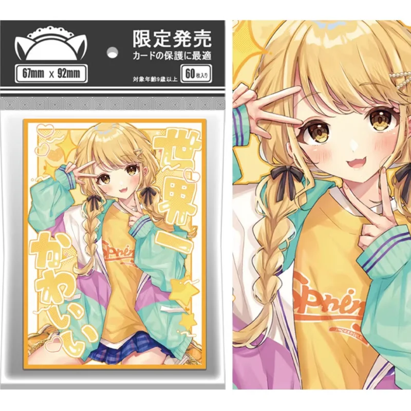 

60 шт./компл. THE IDOLM@STER Kotone Fujita флэш-карта с рукавом PTCG аниме игровая коллекция карт защитный чехол подарочная игрушка 67*92 мм