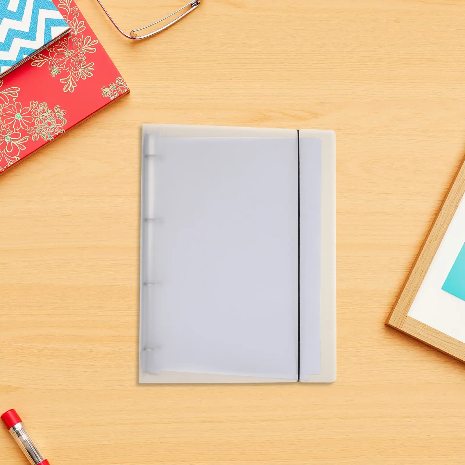 

1Set Reusable Sticker Organizer A5 Filler Paper Binder Refills Loose Leaf Blank Release Sheets for Planner Diary Notebook Insert