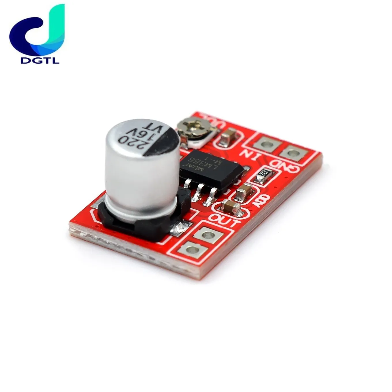 Microelectret amplifier Capacitive moving coil microphone record player 5~12V amplifier motherboard volume adjustable