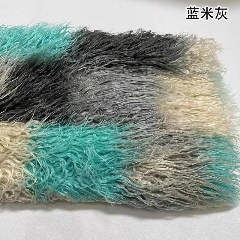 160*50cm 9cm long pile Beach fleece-like plush faux fur fabric for coat pillow case vest Fur collar plush fur tissu telas