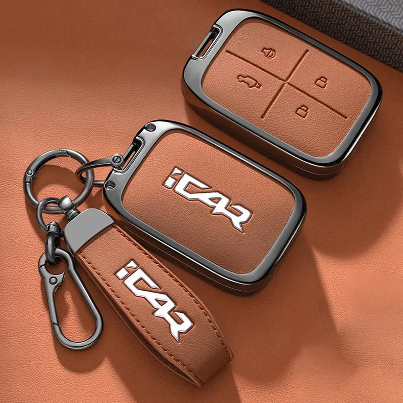 Autoschlüsselhülle für Chery Icar V23 2025 2026 – Schlüsselanhänger, Fernbedienungsgehäuse, Ringhalter, Zubehör – Detail 2