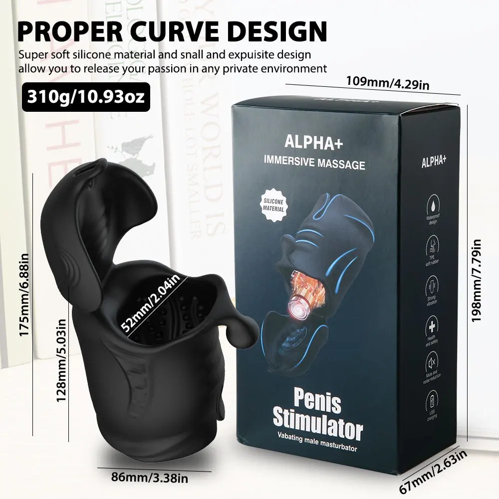 Glans massager Male Vibrator Masturbator machine Sex Toys Penis Trainer Glans Stimulate Multi-Use Methods sex tools for men